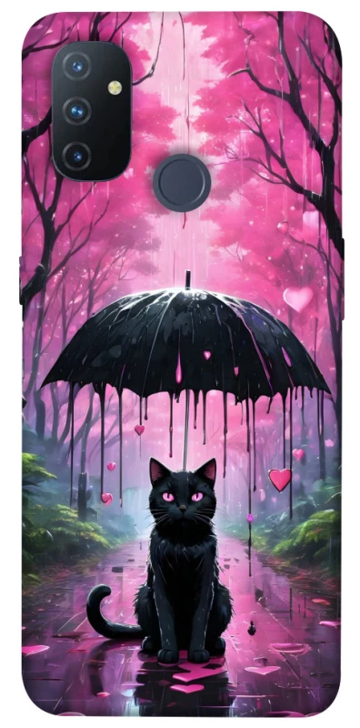 Чохол на OnePlus Nord N100 Black cat фото 1 з 1