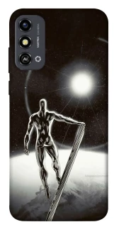 Чехол на ZTE Blade A53 Серебряный сёрфер фото 1 из 1