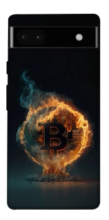Чохол на Google Pixel 6a Fire Bitcoin фото 1 з 1