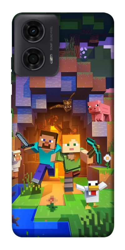 Чохол на Motorola Moto G04 Minecraft game фото 1 з 1