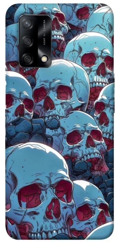 Чехол на Oppo A74 4G Skulls v2 фото 1 из 1