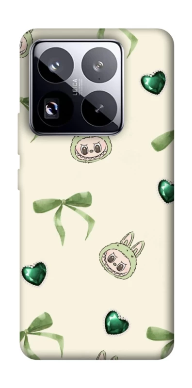 Чохол на Xiaomi 15 Pro Labubu Green Heart фото 1 з 1