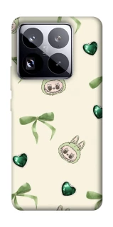 Чехол на Xiaomi 15 Pro Labubu Green Heart фото 1 из 1