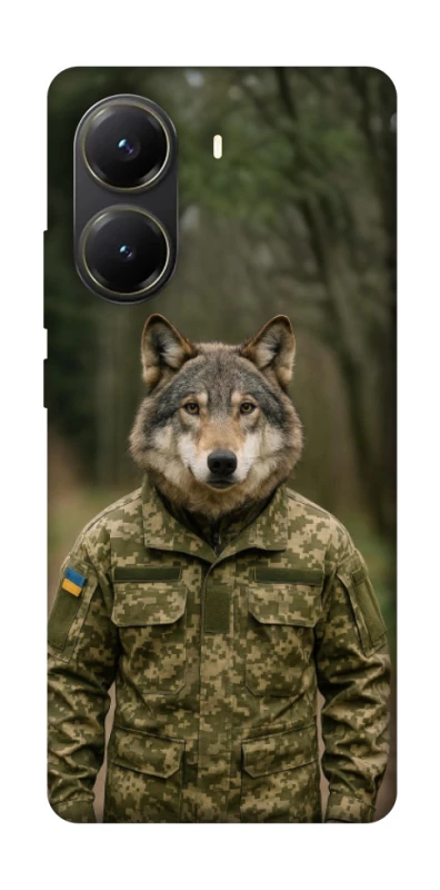 Чохол на Xiaomi Poco X6 Pro Вовк захисник фото 1 з 1