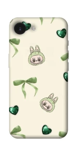 Чехол на Apple iPhone 16e (6.1") Labubu Green Heart фото 1 из 1