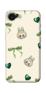 Чехол на Apple iPhone 17e (6.1") Labubu Green Heart фото 1 из 1