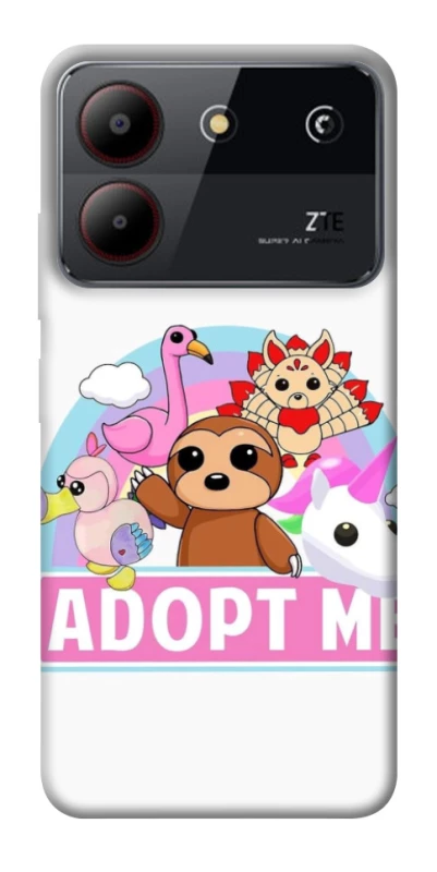 Чехол на ZTE Blade A54 4G Adopt Me Pets Logo фото 1 из 1