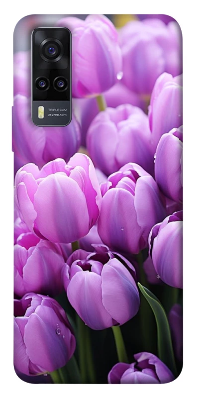 Чехол на Vivo Y31 Фиолетовые тюльпаны фото 1 из 1