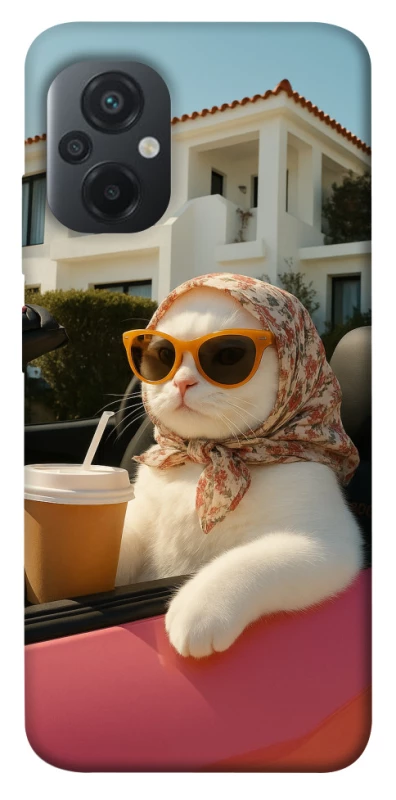 Чохол на Xiaomi Poco M5 Stylish Cat Cruise фото 1 з 1
