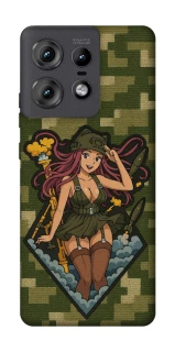 Чохол на Motorola Edge 50 Pro Military Waifu фото 1 з 1