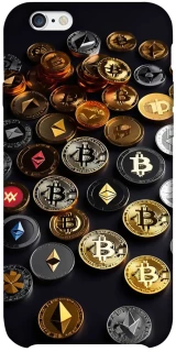 Чехол на Apple iPhone 6/6s plus (5.5") Many coins фото 1 из 1