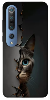 Чехол на Xiaomi Mi 10 / Mi 10 Pro Кот-подглядыватель v2 фото 1 из 1