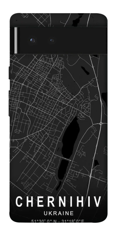 Чохол на Google Pixel 6 Chernihiv map фото 1 з 1