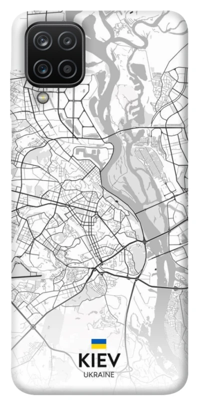Чохол на Samsung Galaxy A12 Kiev white map фото 1 з 1