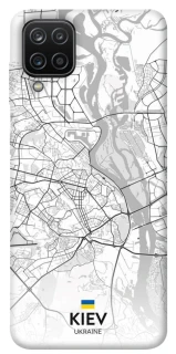 Чохол на Samsung Galaxy A12 Kiev white map фото 1 з 1