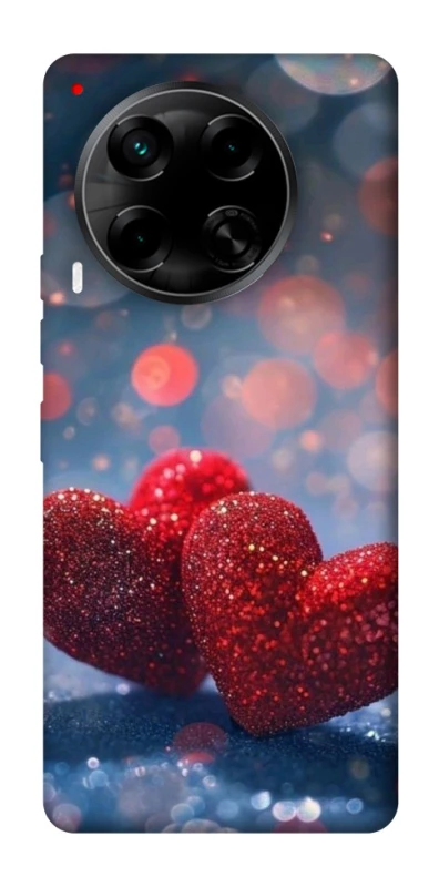 Чехол на TECNO Camon 30 (CL6) Red hearts фото 1 из 1