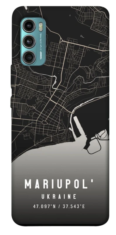 Чохол на Motorola Moto G60 Mariupol map фото 1 з 1