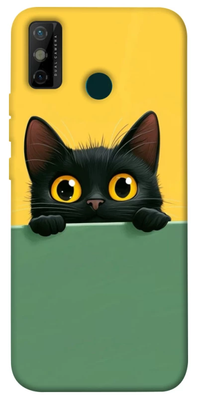 Чохол на TECNO Spark 6 Go Black cat v2 фото 1 з 1
