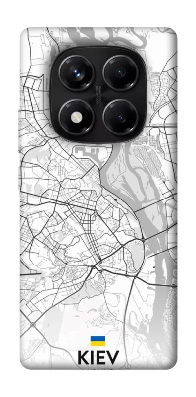 Чехол на Xiaomi Redmi Note 14 Pro 5G Kiev white map фото 1 из 1