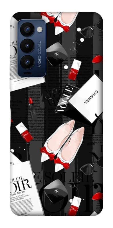 Чехол на TECNO Camon 18 Pro Fashion collage ver.4 фото 1 из 1