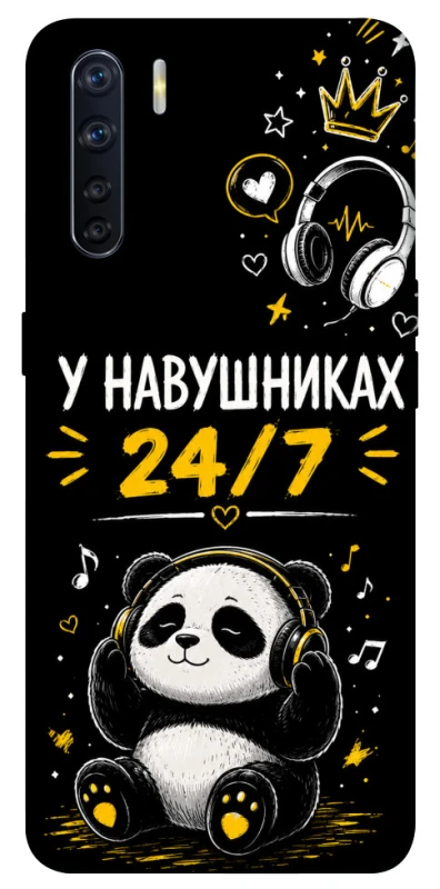 Чехол на Oppo A91 У навушниках 24/7 фото 1 из 1