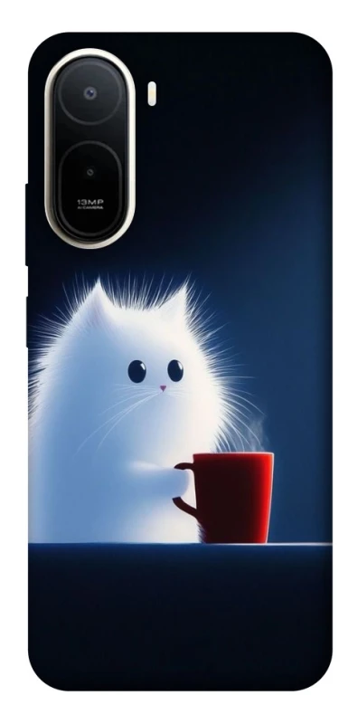 Чехол на Xiaomi Redmi A7 Pro 4G Чехол кот с кофе фото 2 из 2