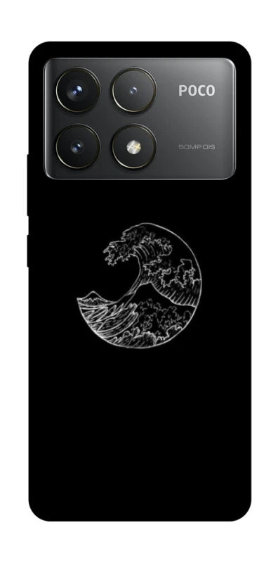 Чохол на Xiaomi Poco F6 Pro Black tsunami фото 1 з 1