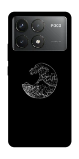 Чохол на Xiaomi Poco F6 Pro Black tsunami фото 1 Чохол на Xiaomi Poco F6 Pro Black tsunami фото 1 з 1