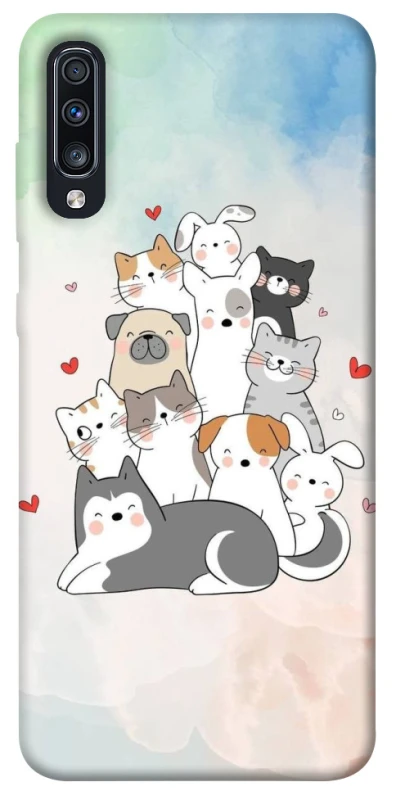Чохол на Samsung Galaxy A70 (A705F) Funny Pets ver.2 фото 1 з 1