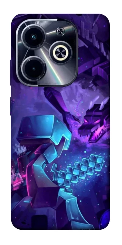 Чохол на Infinix Hot 40i Minecraft dragon фото 1 з 1