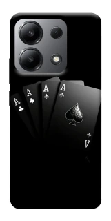 Чохол на Xiaomi Redmi Note 13 4G Black Cards фото 1 з 1