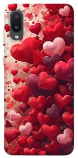 Чохол на Samsung Galaxy A02 Many hearts фото 1 з 1