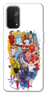 Чехол на Oppo A54 5G / A74 5G Football Abstract v2 фото 1 из 1