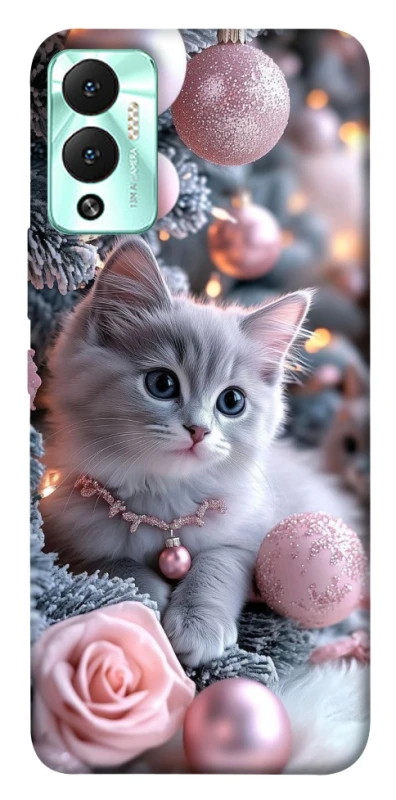 Чохол на Infinix Hot 12 Play Christmas Kitty фото 1 з 1