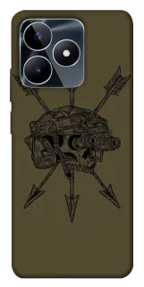 Чехол на Realme C53 Mil skull фото 1 из 1