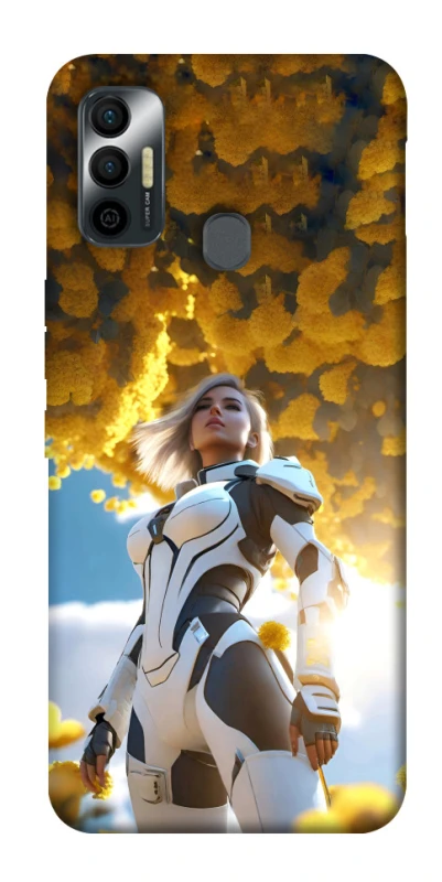 Чохол на TECNO Spark 7 Cyber space girl ver.3 фото 1 з 1