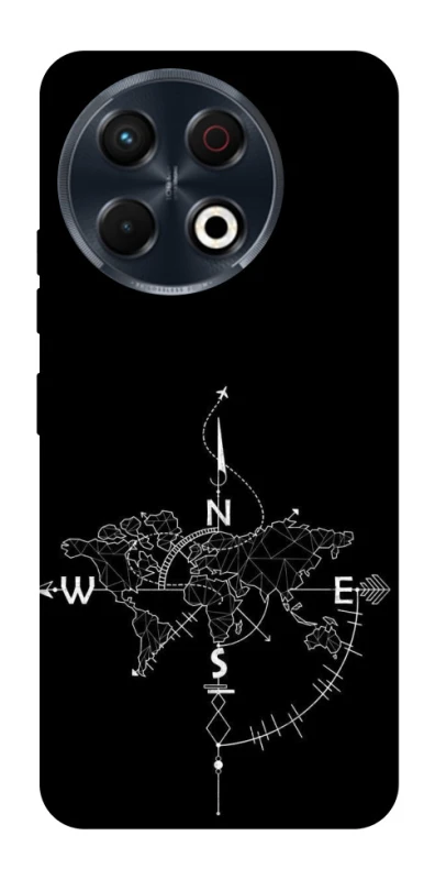 Чохол на TECNO Spark 30 Pro (KL7) Travel Map фото 1 з 1