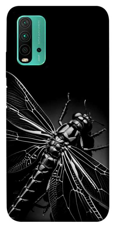 Чехол на Xiaomi Redmi Note 9 4G / Redmi 9 Power Black dragonfly фото 1 из 1