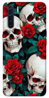 Чохол на Oppo A91 skull and rose фото 1 з 1
