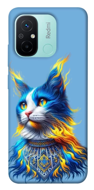 Чохол на Xiaomi Redmi 12C / Poco C55 Кіт патріот фото 1 з 1
