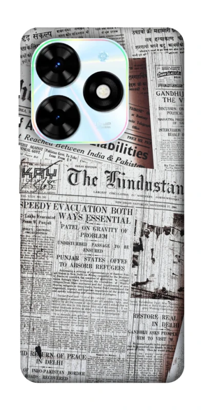 Чохол на TECNO Spark Go 2024 Газети фото 1 з 1