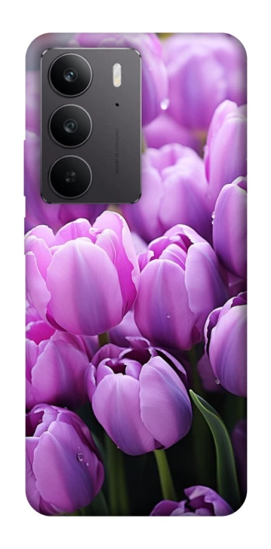 Чехол на Realme C75 Фиолетовые тюльпаны фото 1 из 1