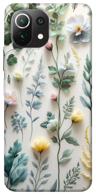 Чохол на Xiaomi Mi 11 Lite Floral design ver.4 фото 1 з 1