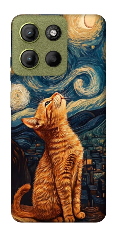 Чохол на Motorola Moto G15 4G van gogh cat фото 1 з 1