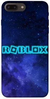Чехол на Apple iPhone 7 plus / 8 plus Roblox Space Logo Blue фото 1 из 1
