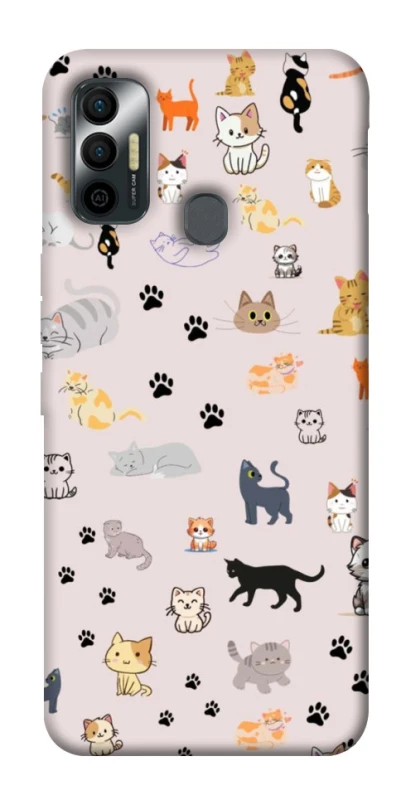 Чохол на TECNO Spark 7 Cat style ver.1 фото 1 з 1