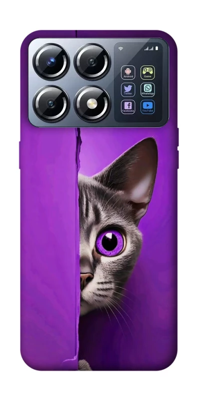 Чохол на Xiaomi POCO X8 Pro Кіт-підглядач фото 1 з 1