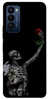 Чехол на TECNO Camon 18 Skeleton vs Rose фото 1 из 1