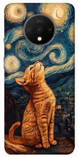 Чехол на OnePlus 7T van gogh cat фото 1 из 1