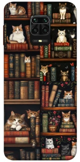 Чохол на Xiaomi Redmi Note 9s / Note 9 Pro / Note 9 Pro Max Cats & Books фото 1 з 1